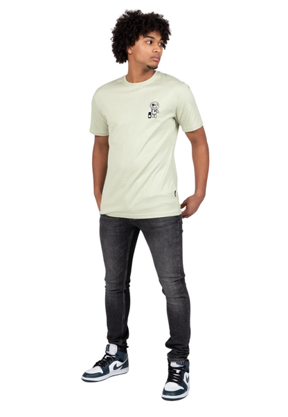 CHAMPAGNE SHOWERS T-SHIRT - LIGHT GREEN