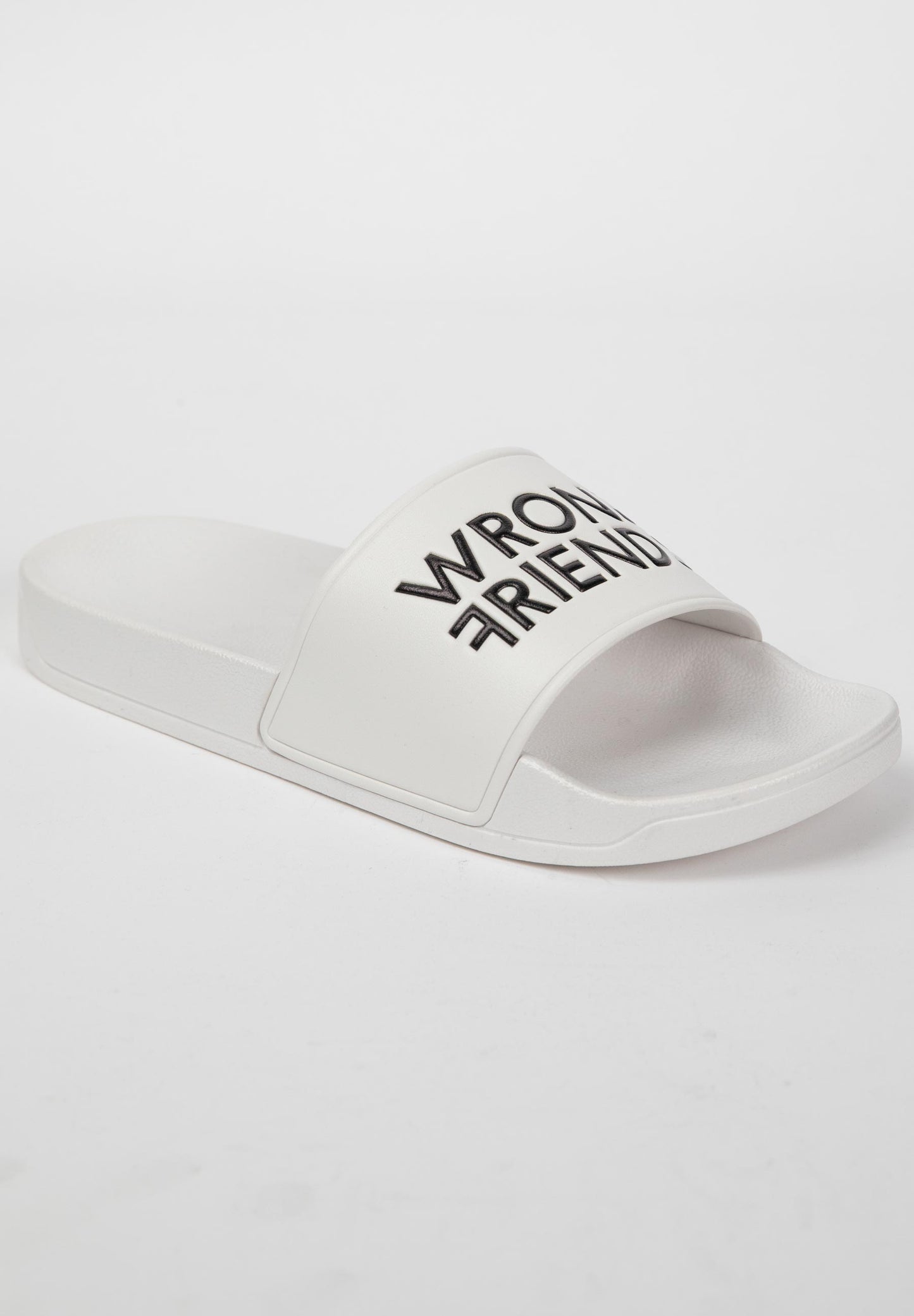 WRONG FRIENDS SLIDES WHITE