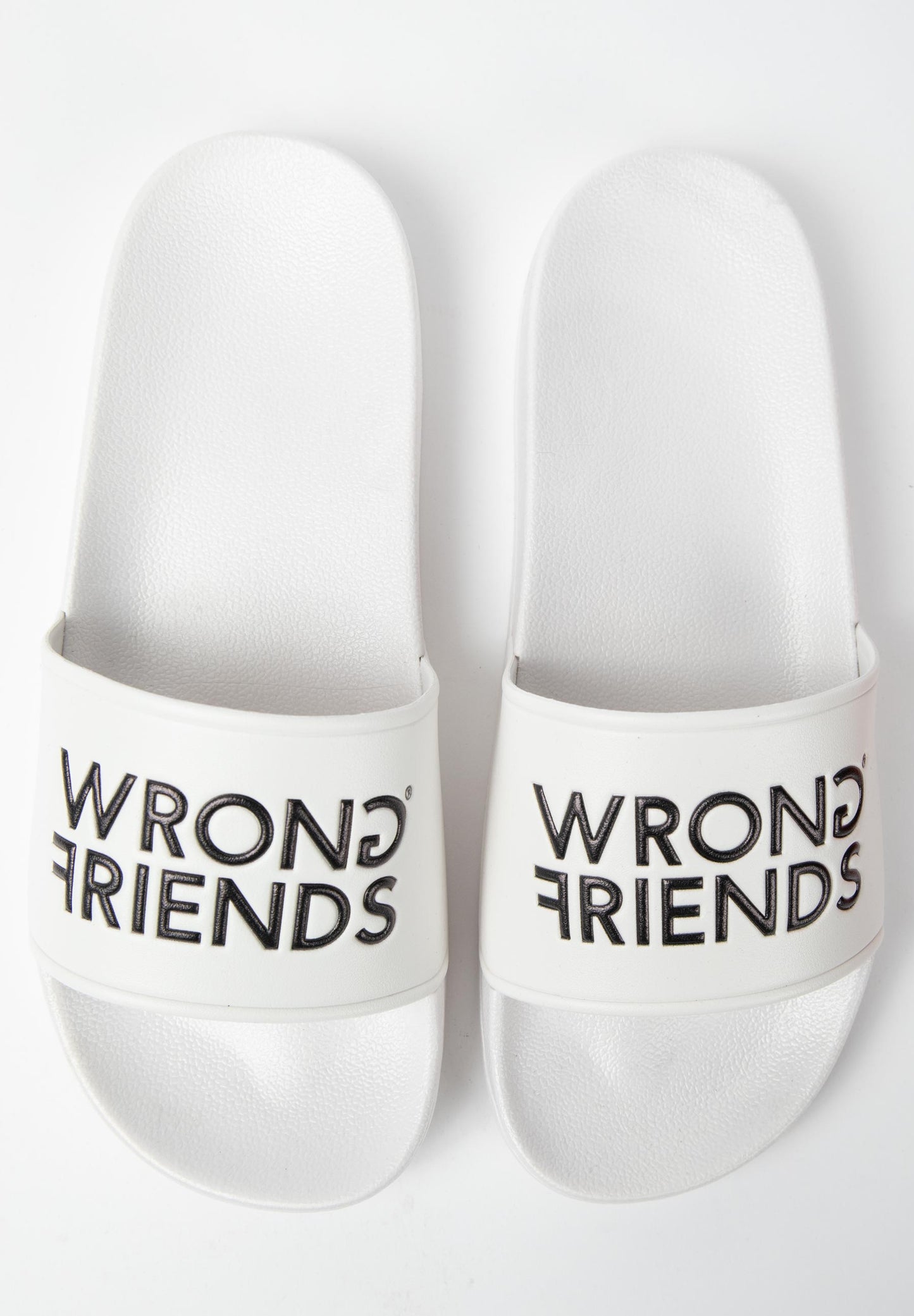WRONG FRIENDS SLIDES WHITE